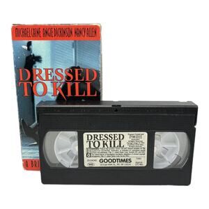 Dressed‎ To Kill Brian Depalma Michael Caine Erotic Thriller Rare VHS OOP 1990